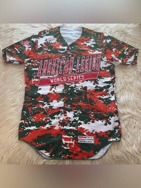 Wilson Pro Fusion American Legion World Series 2016 Digicamo Baseball Jersey M